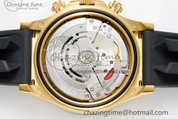 QF Dial Rubber Oysterflex on Daytona SA4130 Edition 1:1 Best Black Strap 116518 0409